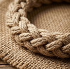 10pcs Natural Jute Braided Rope Bracelet with Knot Closure