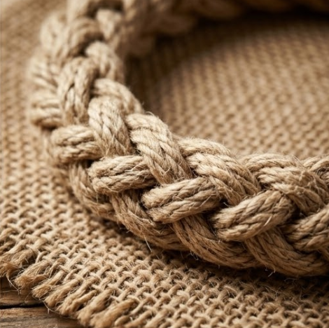10pcs Natural Jute Braided Rope Bracelet with Knot Closure