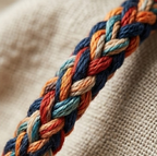 10pcs Multicolor Braided Thread Bracelet with Tassel Accent